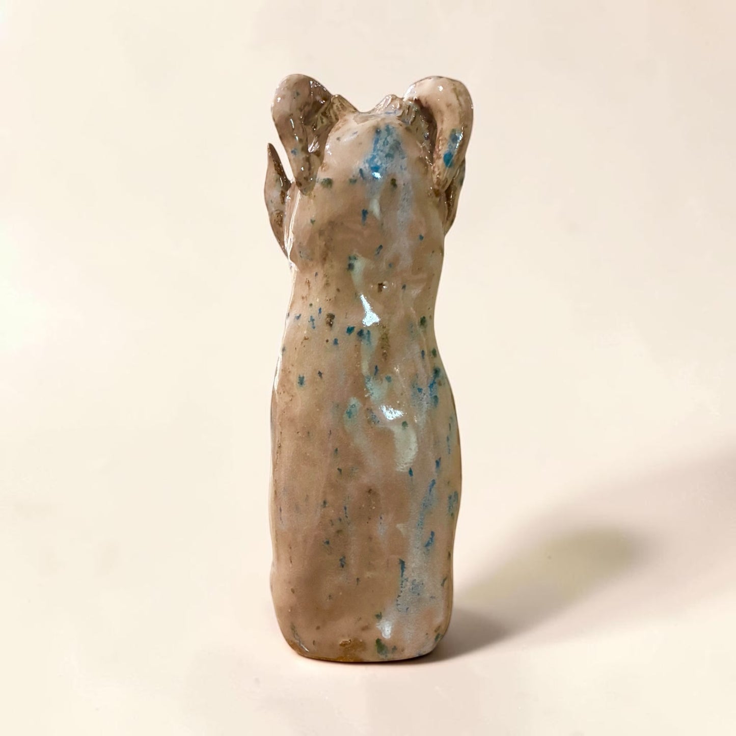 Cream Horned Spirit Totem Labyrinth