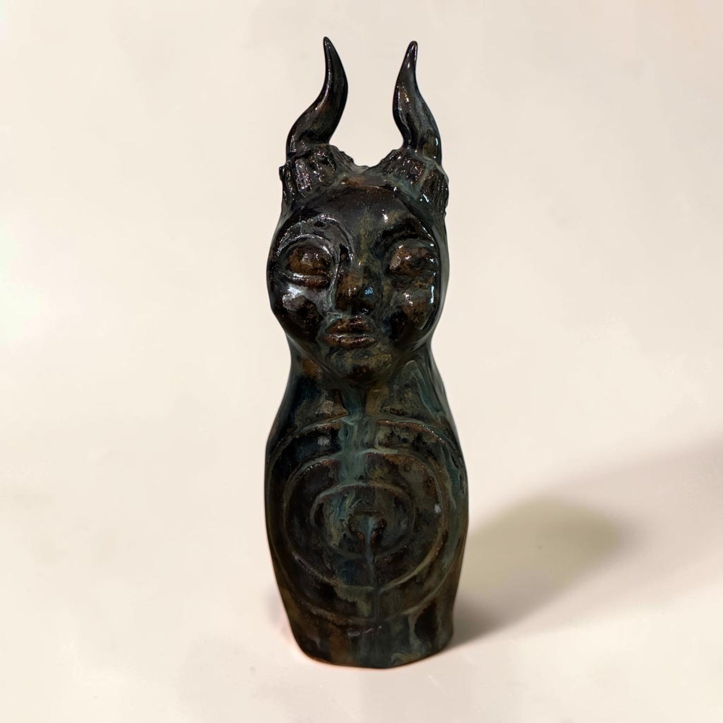 Black Horned Spirit Totem Cup and Ring