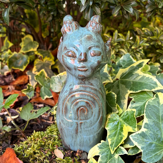 Blue Horned Spirit Totem Labyrinth