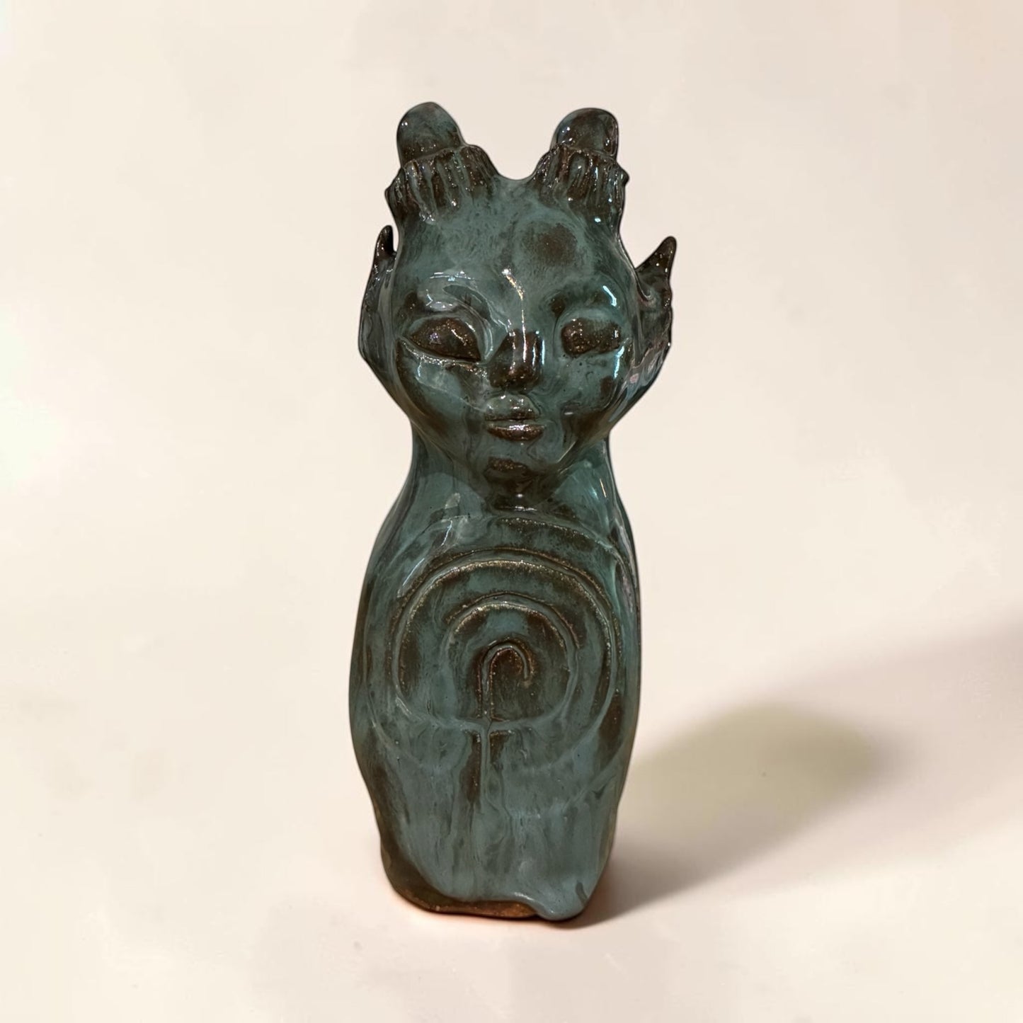 Blue Horned Spirit Totem Labyrinth