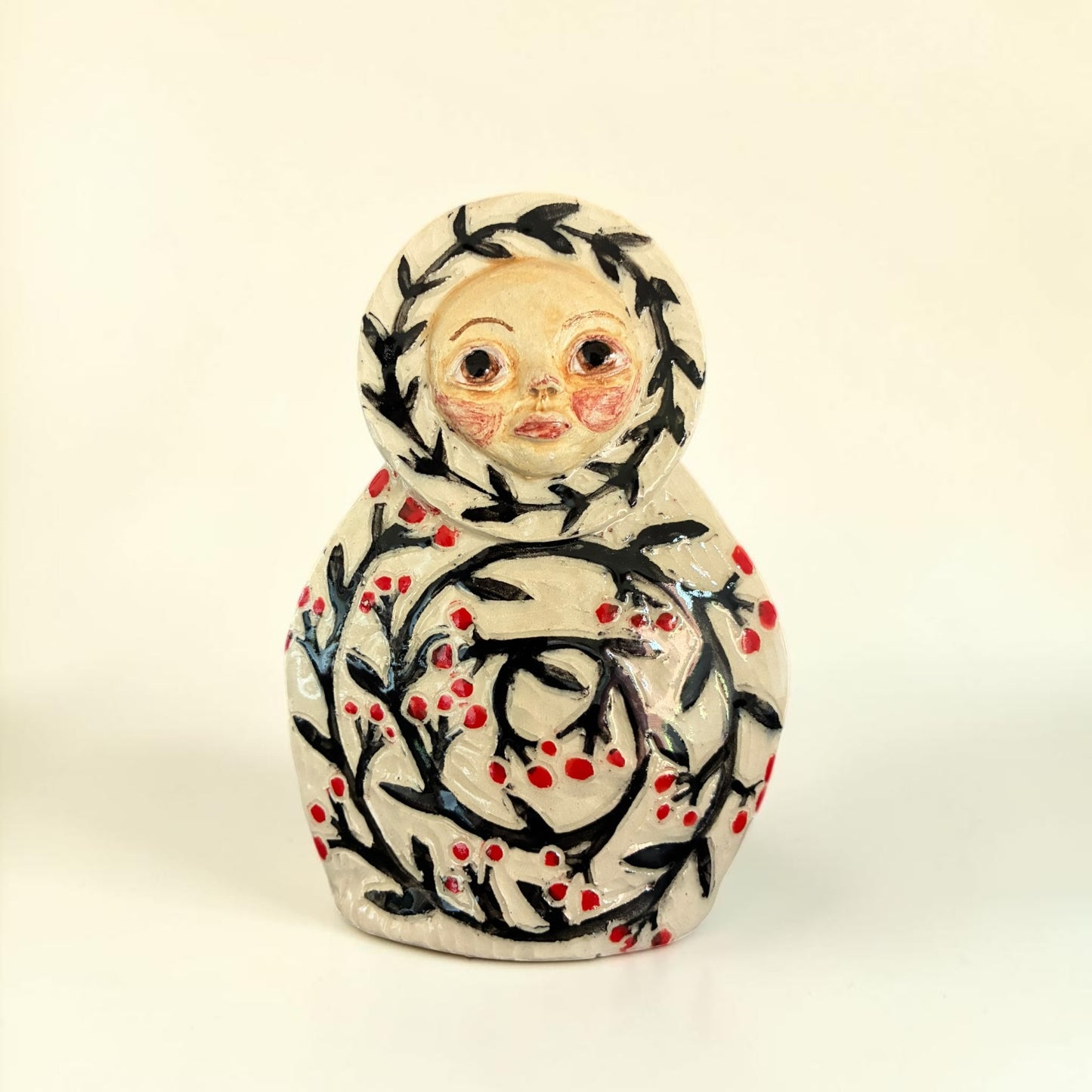 Carved Moon Spirit Red