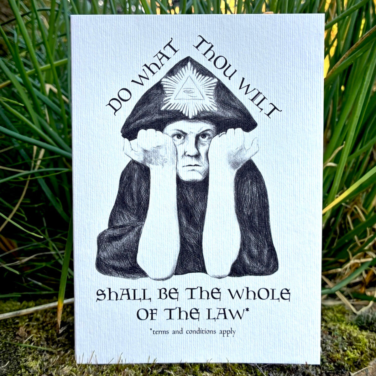 Aleister Crowley Greetings Card