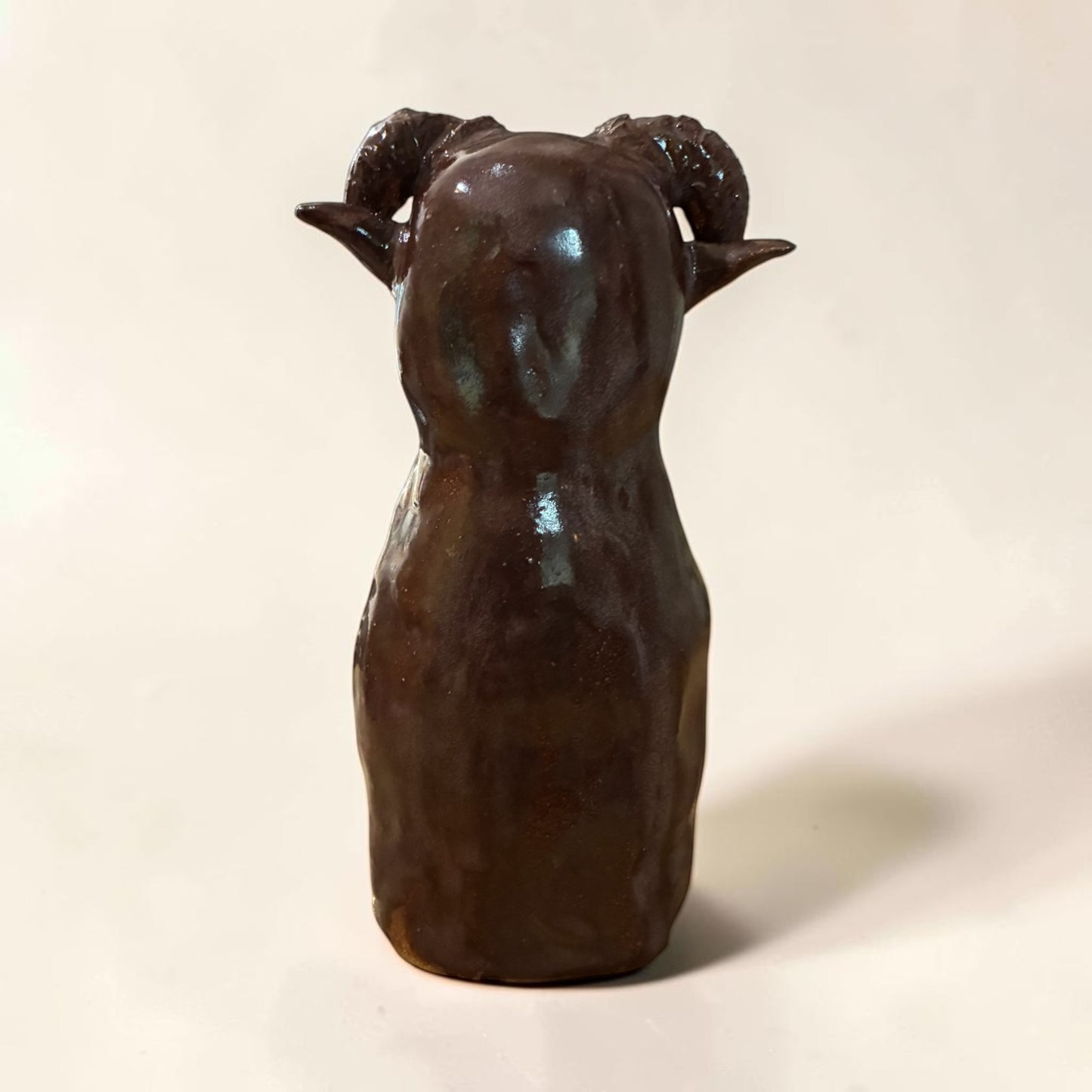 Brown Horned Spirit Totem Triskele