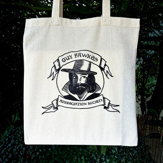 Guy Fawkes Appreciation Society Tote Bag