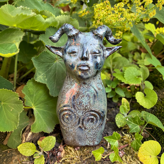 Grey Horned Spirit Totem Triskele