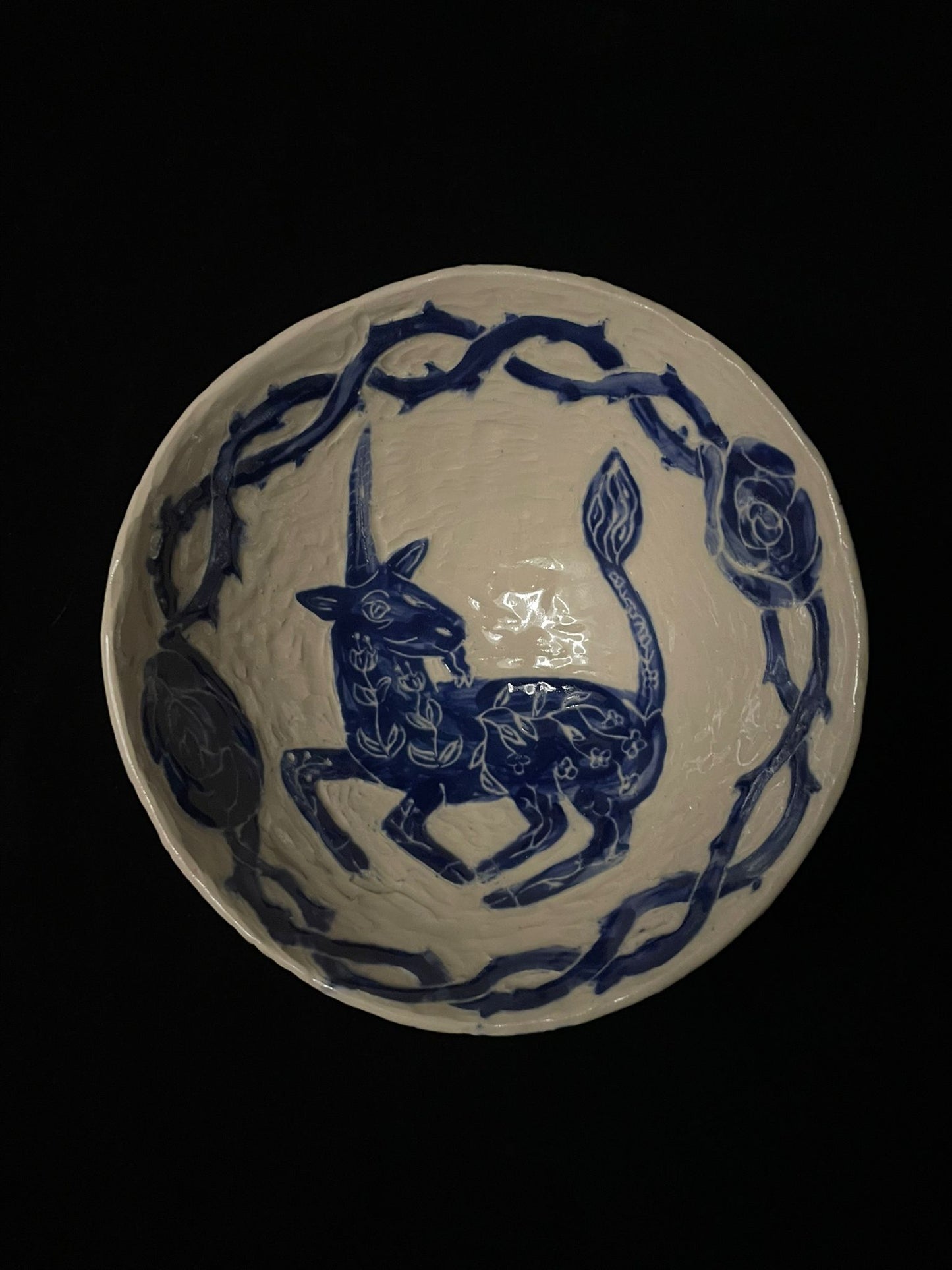 Sgraffito Unicorn Bowl