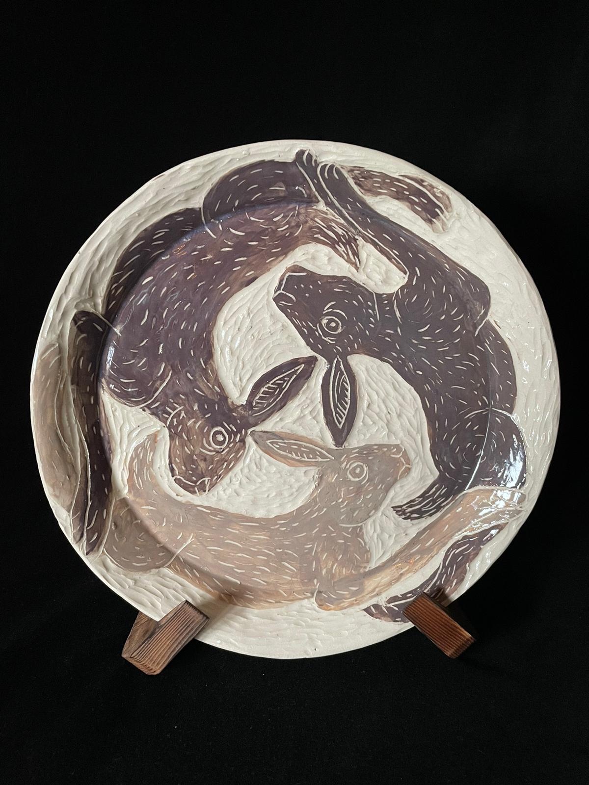 Tinners Rabbits  Plate